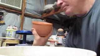 Glazing the inside of a Bowl