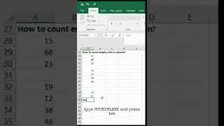 countblank function in excel | countblank function 