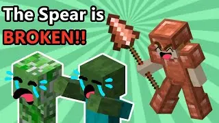 Is the Minecraft Spear the MOST POWERFUL Weapon in the Game?