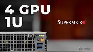 4 NVIDIA A100 GPUs in a 1U Server 🔥 | Supermicro SYS-120GQ-TNRT