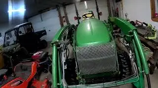 Out to the H&A club to service the John Deere 3320 tractor