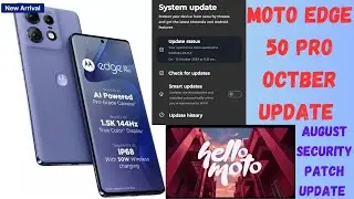 Moto Edge 50 Pro New Software Update With August Security Patch #moto #motoupdate #motoedge50pro