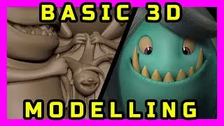 Maddie Details Modeling Timelapse (zbrush and maya) - Maya Character Modeling for Beginners