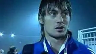 milevskiy is all wet. kind of. well his hair. a bit.