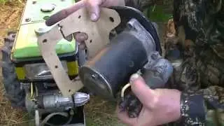 Heavy motor-blocks starter installation