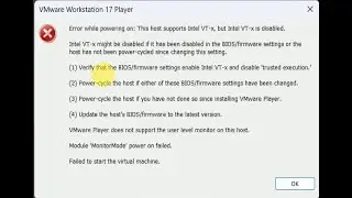 How to enable Virtualization Technology (VT - x) in Windows 11 | Error VT-x is disable in the BIOS