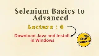 Lecture:-6 How to Install Java on Windows 10,11  2024 Update  setup JAVA HOME, JDK Installation