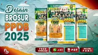 Desain Brosur PPDB sekolah TK - Banner PPDB (Free File CDR) - 