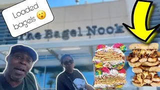 We Tried This VIRAL TikTok Bagel Spot | The Bagel Nook