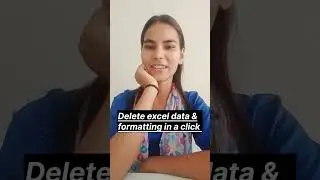Delete MS Excel Data and formatting the Data 📊 #msexceltraining #msexceltricks #msexceltips #msword