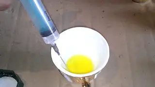 красивая реакция аффинажa золото