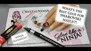 Best Glue for Swarovski Rhinestone Nails | Non-Toxic Nail Art Glue | CrystalNinja