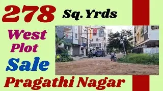 Pragathi Nagar 278 Sq Yrds West huda approved Plot Sale