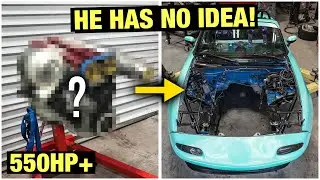 Secretly Engine Swapping My Best Friends Car!