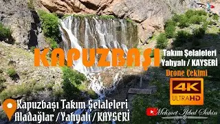 Kapuzbaşı Takım Şelaleleri / Yahyalı / KAYSERİ - 4K Drone Çekimi / 29.5.22