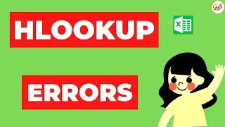How to Correct N/A , REF! and VALUE! Error in HLOOKUP function |