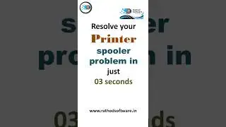 resolve a printer spooler problem using the command prompt #shortsvideo #rathodsoftware #cmdcommands