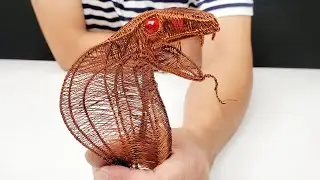 wow amazing diy - making cobra king | copper wire