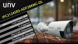 Uniview Dual Light Bullet Camera 4MP IPC2124SR3-ADF28KMC-DL