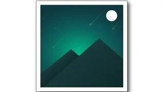 Illustration Tutorial | Flat landscape illustration