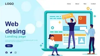 Make a website landing page using html and CSS||#coding