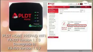 PLDT Home Prepaid Wifi FX-ID3 Ver. 1.1.0 Downgrade to Version 1.0.7 Tutorial