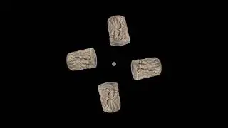 Cylindrical seal stamp (inv) #archeology #3d #heritage #hologram #lamassu #assyria