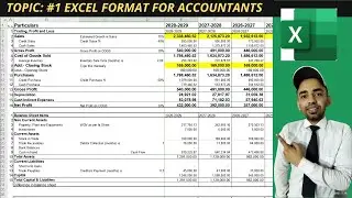 Balancesheet Format in Excel