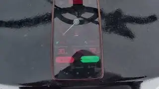 замер скорости на самодельном снегоходе