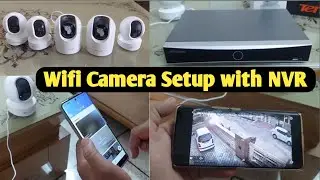 8 Ezviz Wifi Cameras Connect to Hikvision 8CH AcuSense NVR full Setup | Full Wifi Cctv Installation