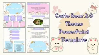 Cutie Bear 2.0 Theme PowerPoint Template Free