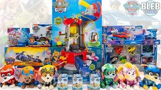 Paw Patrol toy collection Mighty Lookout Tower and Mighty Movie Aircraft Carrier HQ Unboxing ASMr