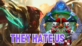 They Hate Us...Pyke and Shaco Composition in Arena! The Most Annoying Comp!