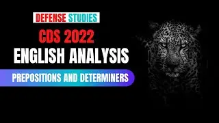 CDS 1-2022 | ENGLISH PAPER ANSWER KEY | Detailed Solution