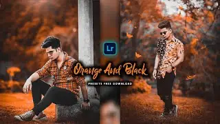 How to Edit Orange and Black - Lightroom mobile Presets |Urban Black And Orange Lightroom Editing