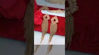 Top stylish long chain earrings design/#fashion #jewellery #earrings #trending #party #dailywear