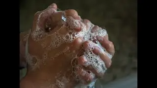 Peeing flushing washing hands sounds 