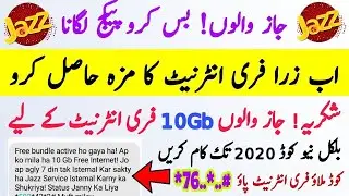 jazz free internet code 2020 Lockdown internet gift 2020