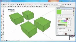SketchUp - How to use the Paint Bucket Tool