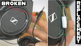 Sennheiser headphone 3.5mm jack repair DIY