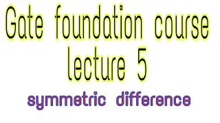 Symmetric difference of sets and Venn diagrams full concept cleared #btech #gate #m4