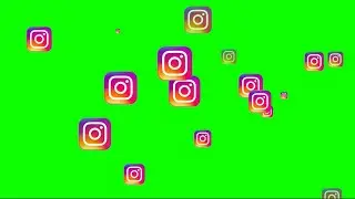 ✰ FREE Instagram Logo Green Screen Animations