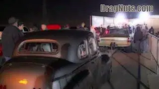 Testing Street Legal 1948 Austin Devon A-40 Drag Car at Irwindale