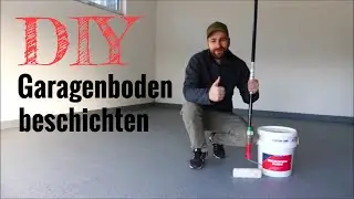 Easy to coat the garage floor yourself with Easyground // DIY instructions