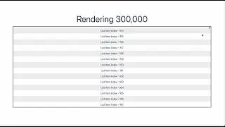 React list - virtualized
