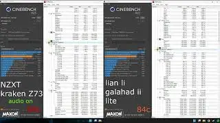 🧊 Ryzen 7 9800X3D Overclocked Cinebench Temps | Lian Li Galahad II Lite 360 vs NZXT Kraken Z73
