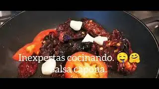 Salsa capona. Salsa de chile capón.