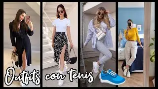 OUTFITS DE MODA CON TENIS PARA MUJER 2025 #outfitmoda #outfitsdemujer #moda #fashion #moda2024