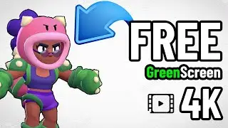 Brawl Stars Rosa Green Scren [4K]