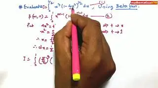 Example of Beta Function | JEE MAINS ADVANCE | NDA | BITSAT | COMEDK | BSc MATHS | mathematicaATD